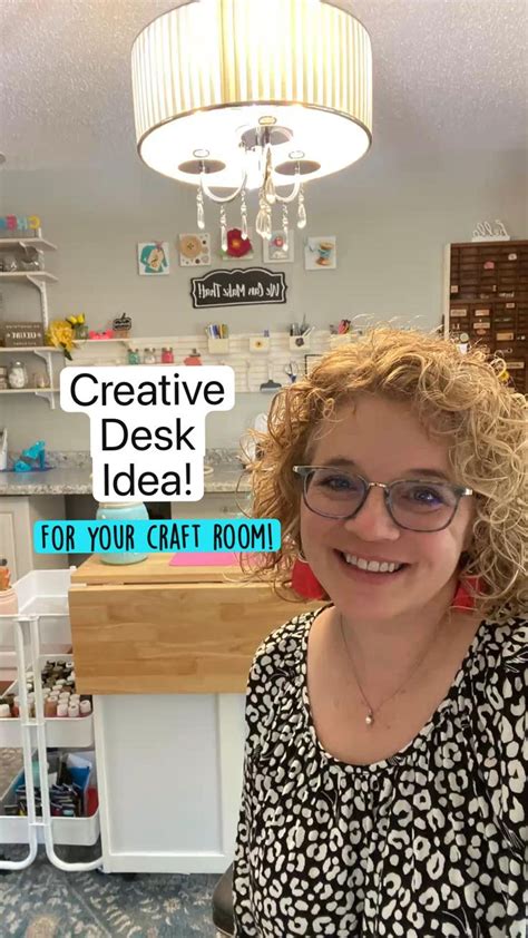 Creative Desk Idea! | Creative desks, Craft room, Diy desk