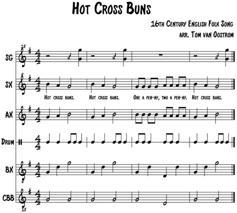 ‘Hot Cross Buns’ Orff Arrangement | Orff arrangements, Elementary music classroom, Elementary ...