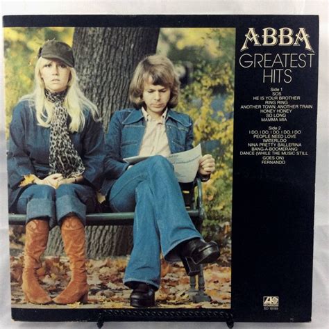 ABBA - Greatest Hits LP vinyl record - 1976 Atlantic Records - Gatefold cover by ...