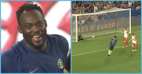 Michael Essien Produces 2 Spectacular Goals In Chelsea's 4:0 Match Against Bayern In Legends ...