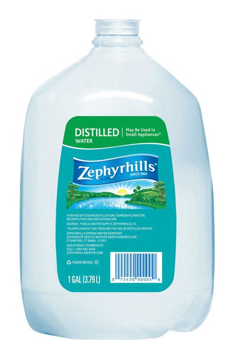 Zephyrhills Distilled Bottled Water 1 gal. #VSHE9215443, 11475198