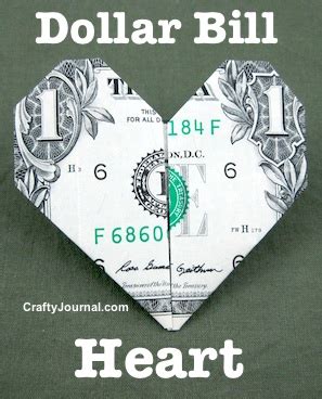 Dollar Bill Heart Origami