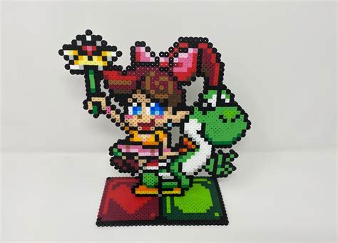 Custom Tetris Attack Yoshi & Lip Perler Stand SNES - Etsy