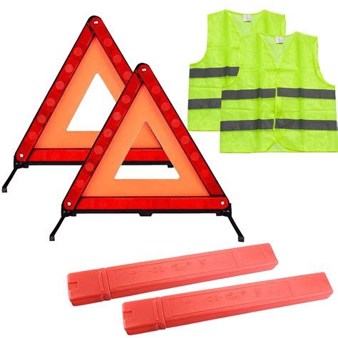 Buy Foldable Car Roadside Emergency Kit with 2 Reflective Warning ...