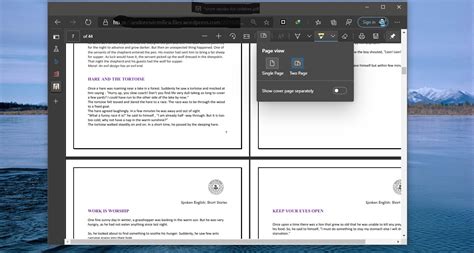 Enable Two Page View Mode in Microsoft Edge PDF Viewer - Technoresult