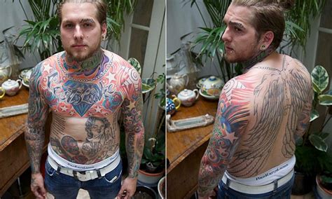 Man who has tattoos over his entire body regrets them all | Daily Mail Online