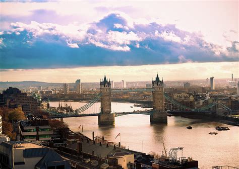 Aerial View Of Tower Bridge In London Photograph by Lightkey