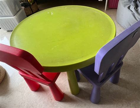 Ikea kids table (round), Babies & Kids, Baby Nursery & Kids Furniture ...