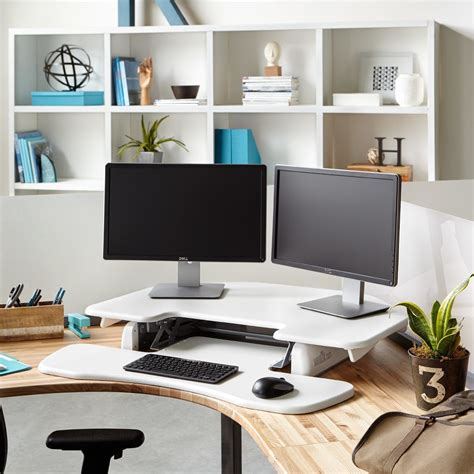 VariDesk® Cube Corner® 36 | Stand-Up Desk Converters & Risers | Vari® | White corner computer ...