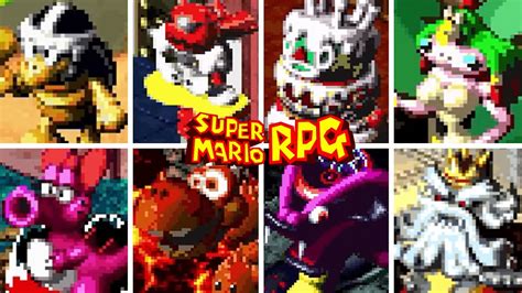 SUPER MARIO RPG - All Bosses + Secret Boss - YouTube