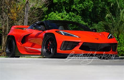 Unique Torch Red Pandem Widebody C8 Chevy Corvette Up for Grabs at No Reserve - autoevolution