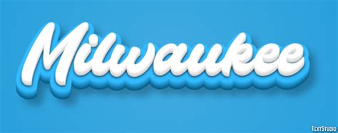 Milwaukee Text Effect and Logo Design City