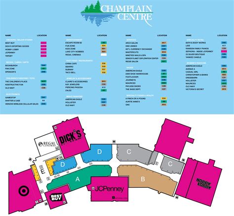 Champlain Centre (57 stores) - shopping in Plattsburgh, New York NY ...