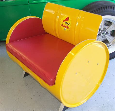 Roar Armchair | 55 gallon steel drum, Yellow armchair, Steel drum