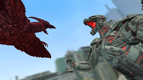 MechaGodzilla Vs Rodan by TREX096 on DeviantArt