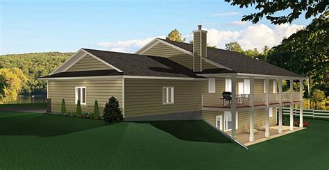 Plan 2011545: A Ranch style Bungalow plan with a walkout finished basement, 2-car garage, 5 ...