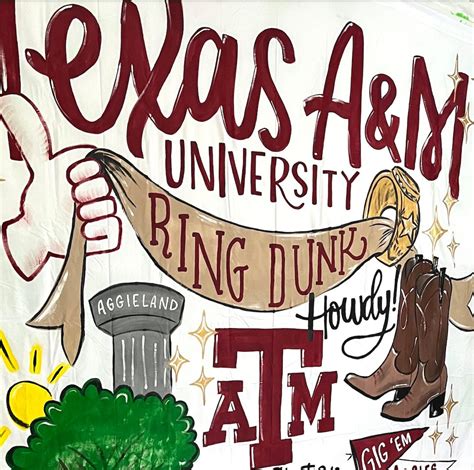 Aggie Ring Dunk Banner Mobile Mural Ring Dunk Photo Op Ring Dunk ...