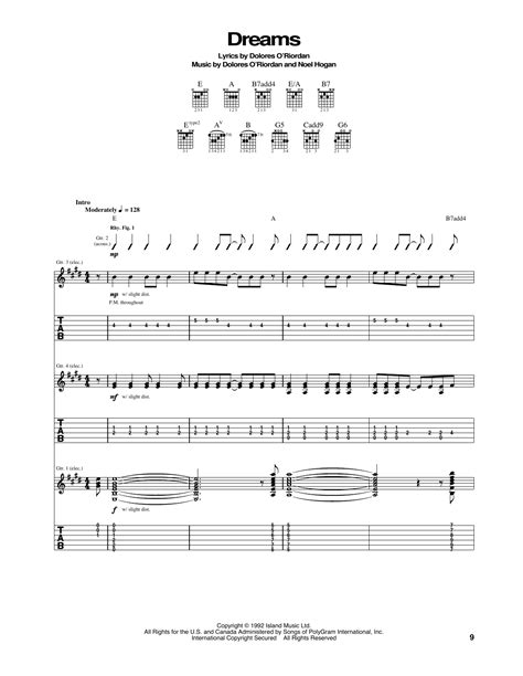 Dreams by The Cranberries - Guitar Tab - Guitar Instructor