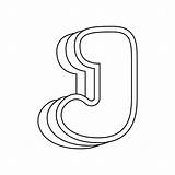 Letter J Coloring Page sketch template