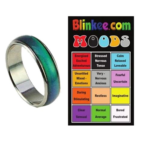 Free Mood Ring with Mood Ring Color Chart - Walmart.com