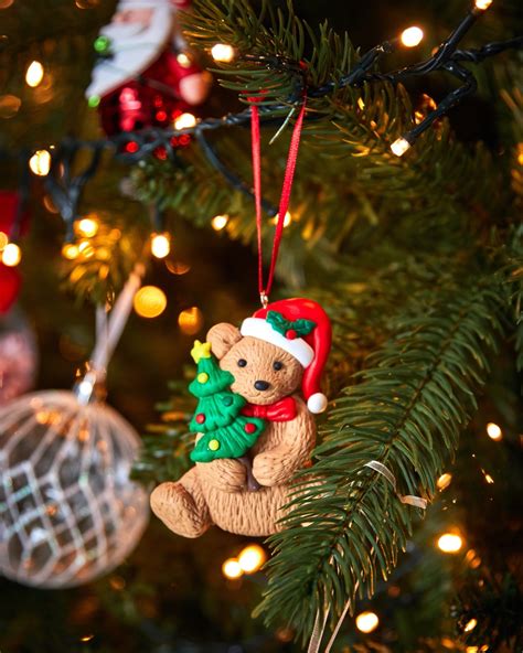 Dunnes Stores | Natural Teddy Bear With Christmas Tree