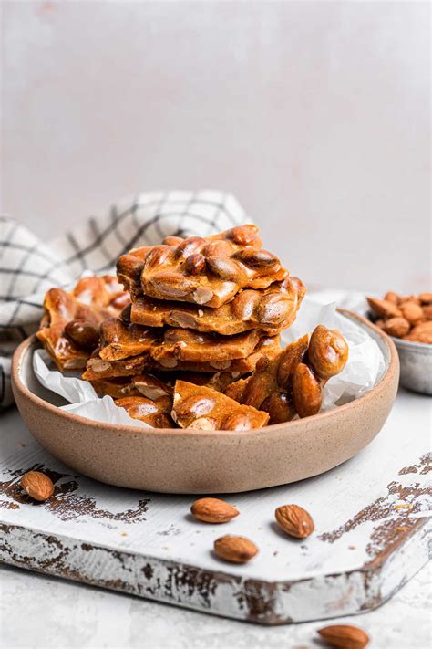 Almond Brittle made in the Microwave - Dessert for Two