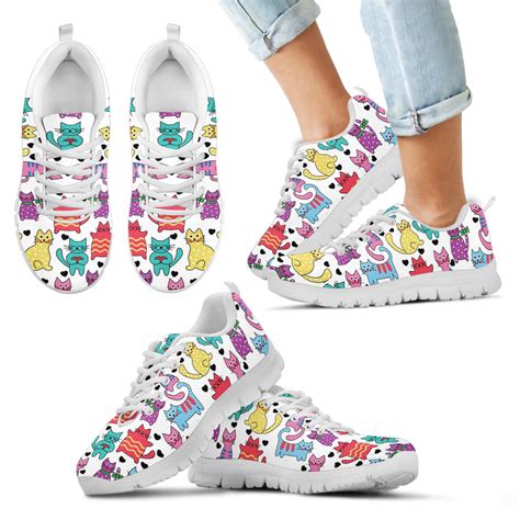 Kid's Cute and Colorful Cat Sneakers – Cool Cats Rule