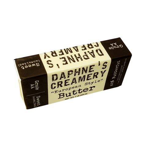 Sweet European Style Butter - Unsalted – Daphne's Creamery