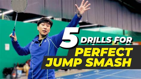 5 Drills To Hit The PERFECT BADMINTON JUMP SMASH - YouTube