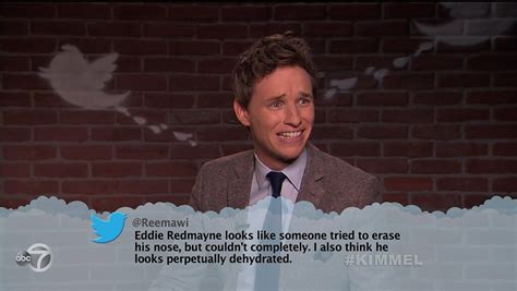 Eddie Redmayne from Celebrity Mean Tweets From Jimmy Kimmel Live! | E! News