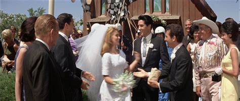 In "Viva Las Vegas" - there is a wedding exit, but no wedding scene. We don't see Elvis and Ann ...