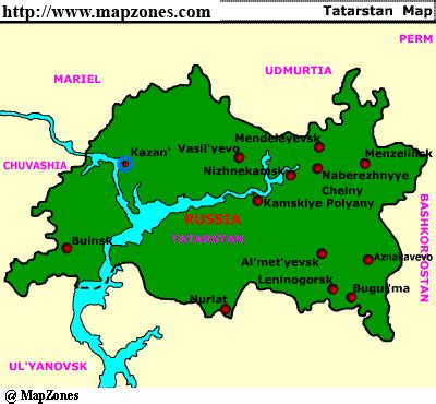 The Peremech Lounge: 5 maps of Tatarstan