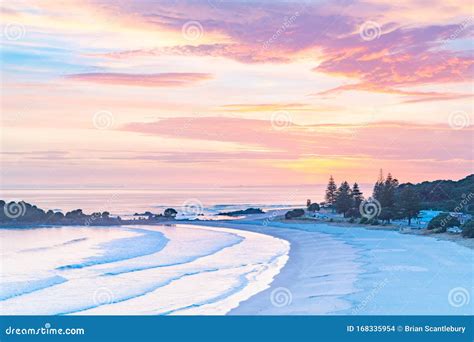 Sunrise from Slopes Mount Maunganui Stock Photo - Image of nature ...