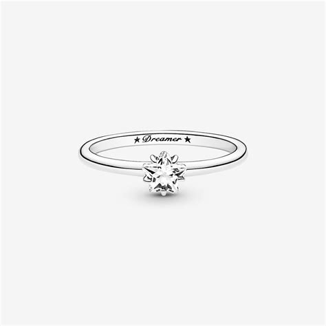 Celestial Sparkling Star Solitaire Ring | Sterling silver | Pandora US