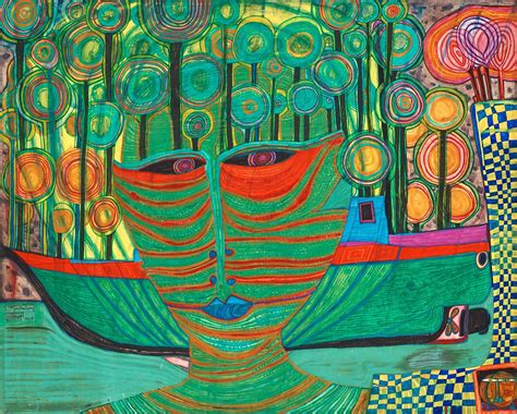 Friedensreich Hundertwasser - Columbus Landed in India [19… | Flickr