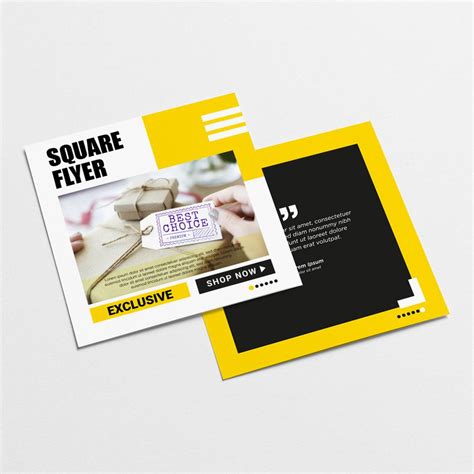 Square Flyers Printing, UK | Printtrio Free Delivery