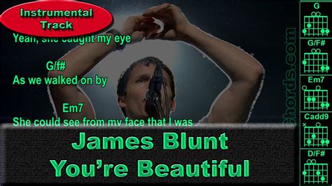 James Blunt - You're Beautiful - Instrumental - Guitar Chords (0002-B1 ...