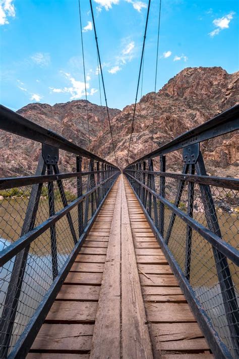 Vertical Beautiful Shot of a Bridge Above the Colorado River in the ...