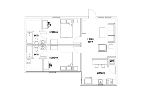 Floor Plans - The Lodges of East Lansing - Student Housing - East Lansing, MI