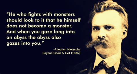 abyss gazes into you Friedrich Nietzsche, New Quotes, Famous Quotes ...