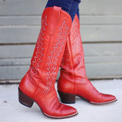 CITY Boots Georgia Women's Red Cowboy Boots - Cowgirl Delight