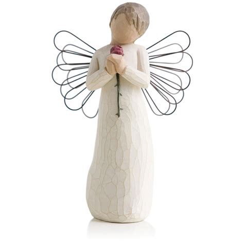 Willow Tree® Loving Angel Red Rose Figurine - Figurines - Hallmark