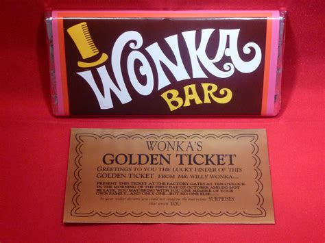 Buy Probably the Best Willy Wonka Chocolate Bar on amazon with golden ...