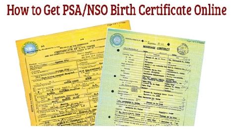 How To Apply NSO Birth Certificate Using Online Application