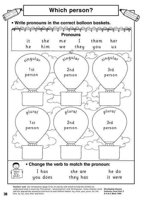 Free 1st and 3rd person worksheet, Download Free 1st and 3rd person worksheet png images, Free ...