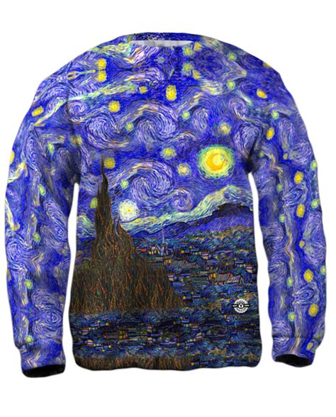 Vincent van Gogh - "The Starry Night" Mens Sweatshirt | Yizzam