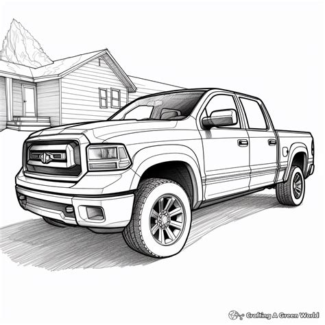 Pickup Truck Coloring Pages - Free & Printable!