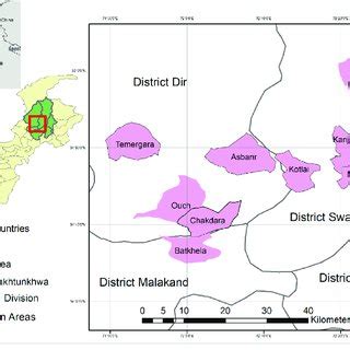 Map of Malakand Division showing sample collection areas. | Download Scientific Diagram