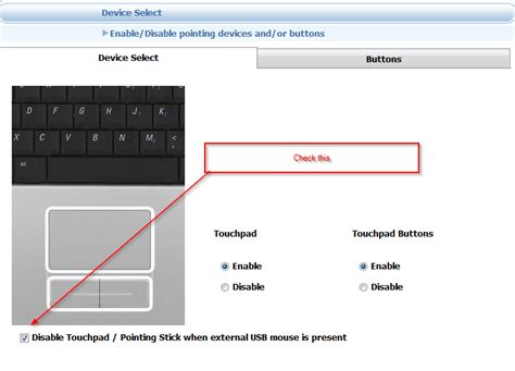 windows 7 - How do you disable the Trackpoint Mouse Pointer (nubby button mouse) on a Dell ...