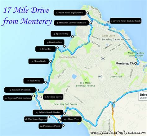 17 Mile Drive Map – Map Of The World